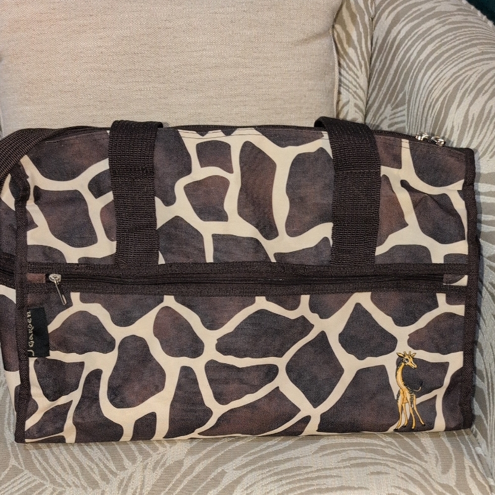 Stylish Giraffe Print Weekender / Carry On Or Tote Bag